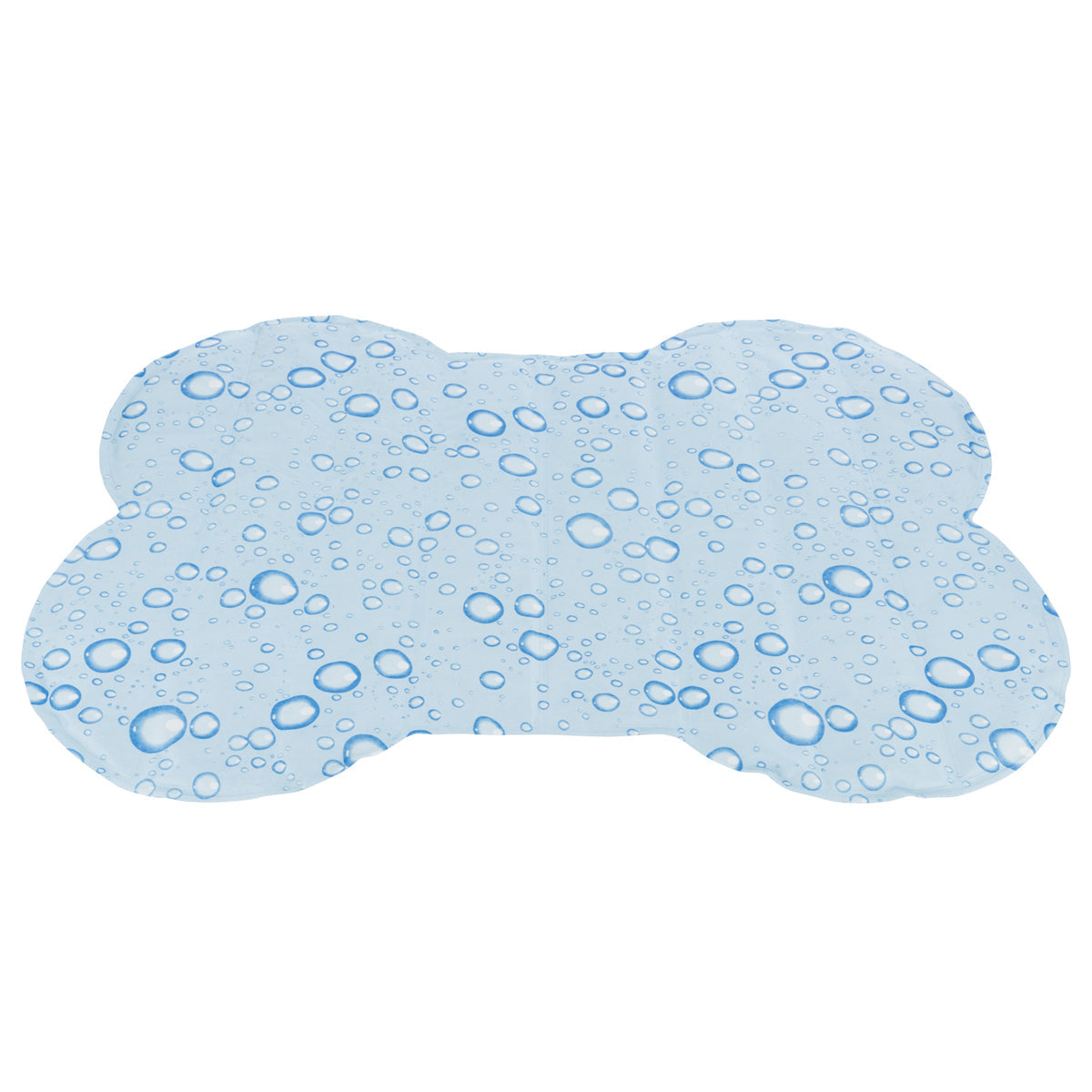 Large bone-shaped cooling mat for pets, non-toxic gel, stays cool for hours, light blue, 85x60cm – Keans Claremorris