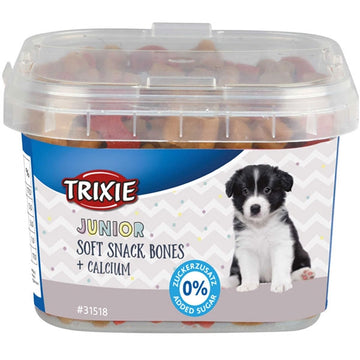 Junior Puppy Soft Snack Bones 140g with chicken, lamb, salmon & calcium, perfect training treats – Keans Claremorris