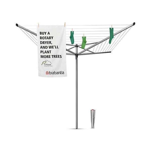 Brabantia Compact Rotary 3 Arm Clothes Line 30m - Durable outdoor drying rack | Keans Claremorris
