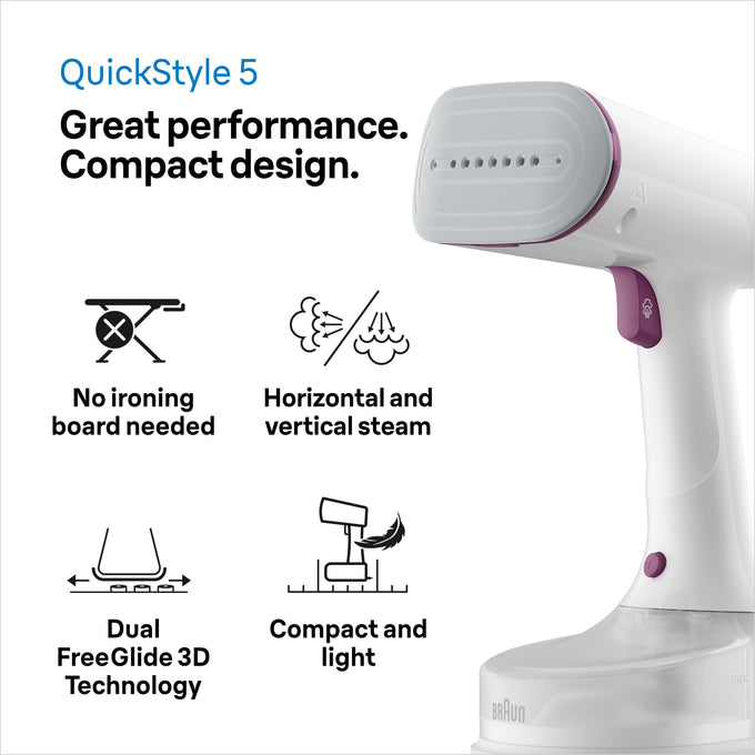 Braun Garment Steamer 1200W | GS5011PU - Image 7