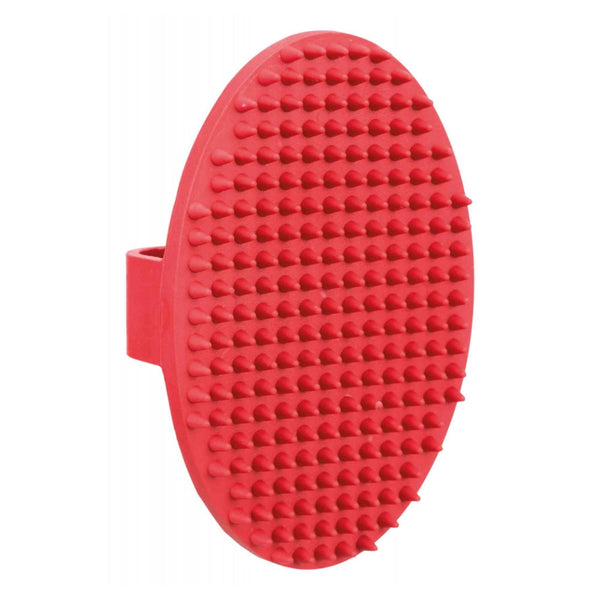 Massage brush rubber 8x13cm with hand loop for cats and dogs, stimulates blood flow, soft tips, Keans Claremorris.