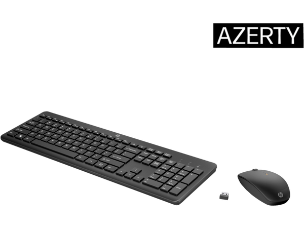 HP 230 Wireless Mouse & Keyboard Combo in black, wireless 2.4GHz, quiet chiclet keys, long battery life – Keans Claremorris