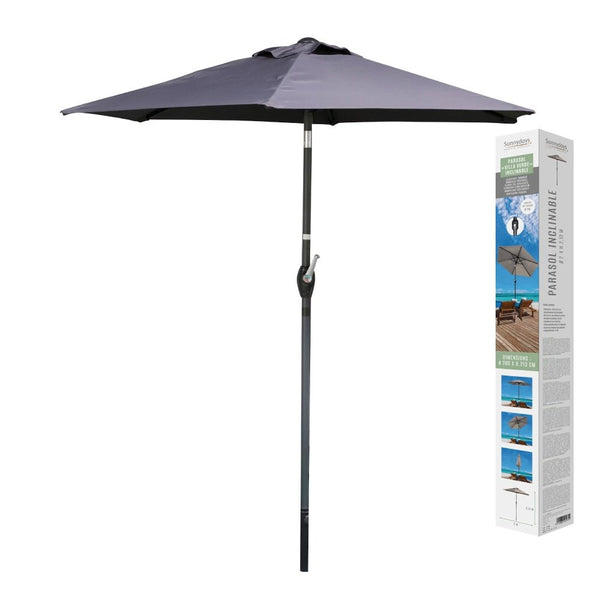 Parasol 2m Antracite with stylish, durable design – base not included | Keans Claremorris