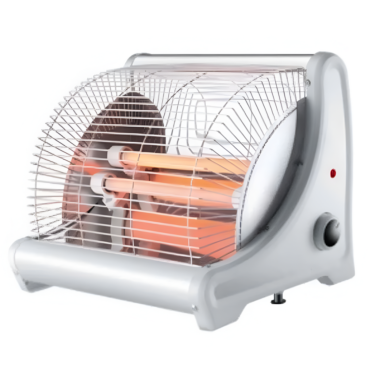 2 Bar Ceramic Heater 1200W with two heat settings, tip-over safety switch, portable design – available at Keans Claremorris