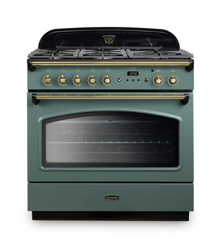 Rangemaster Classic FX 90CM Dual Fuel Range Cooker in stainless steel – available at Keans Claremorris
