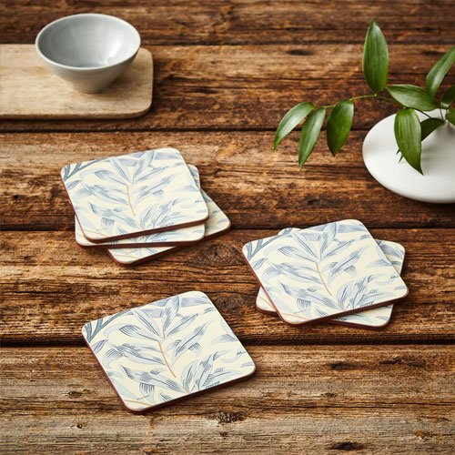 Willow Boughs Blue Coasters - Set of 6 - Image 4