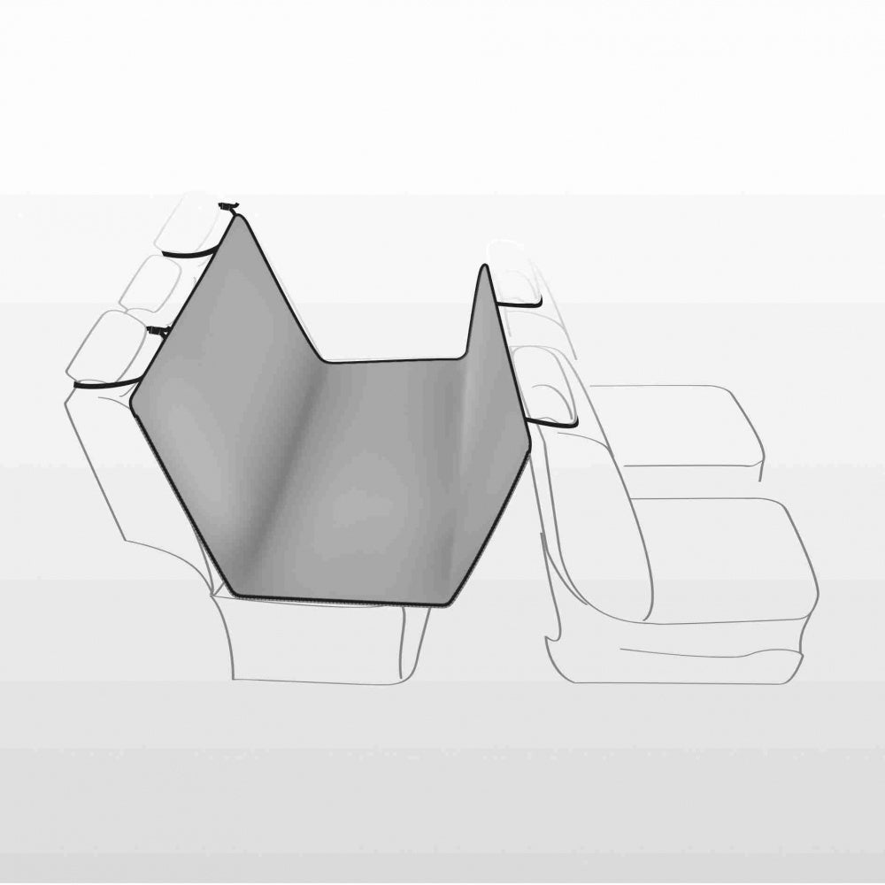 Car Seat Cover 1.45x1.60m Light Grey and Black, Durable Protection - Keans Claremorris