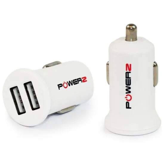 Powerz Micro USB 2.4A Car charger white