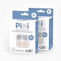 Catit Pixi Fountain Filter 3-pack cleans, softens water, removes debris & odors for healthy cats | Keans Claremorris