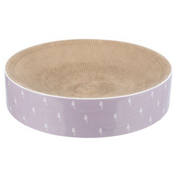 Cat Scratching Bed Lily with sisal floor, lilac cardboard, 45cm diameter for sleeping and scratching – Keans Claremorris