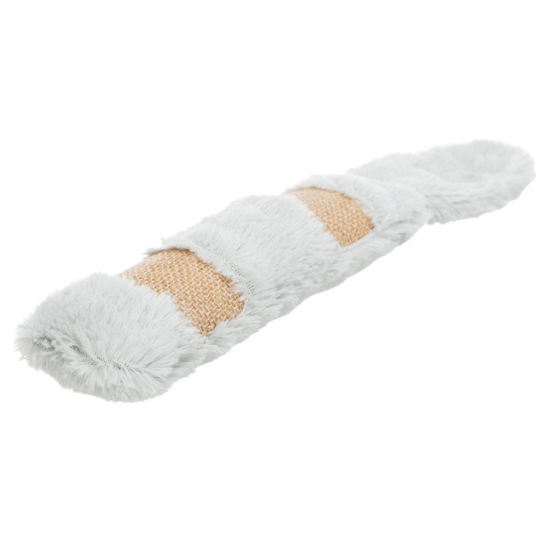 Catnip cushion plush toy 39cm with rustling foil, jute fabric, and catnip scent for cats – Keans Claremorris