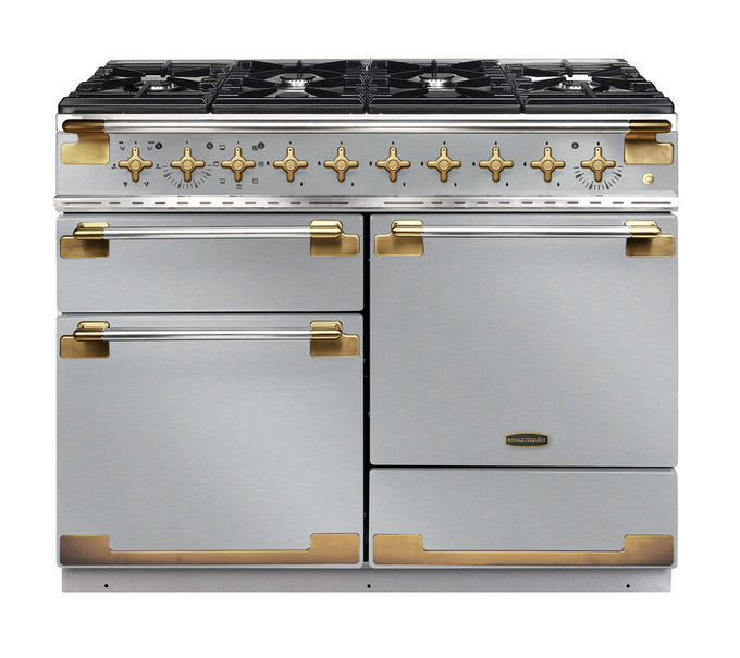 Rangemaster Elise Luxe 110cm Dual Fuel Antique Brass - Image 2