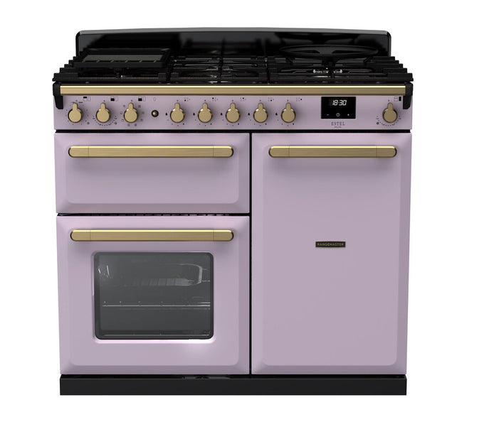 Rangemaster Dual Fuel Estel Deluxe 100cm Antique Brass Trim - Image 8