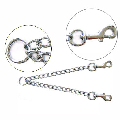 Heavy Chain Dog Lead Coupler for large breeds, double control on one lead, durable metal ring – Keans Claremorris