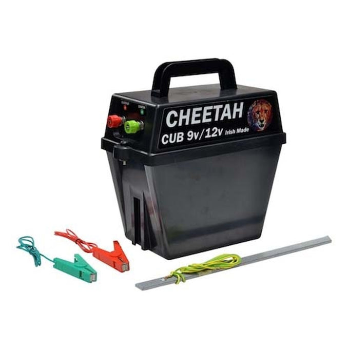 Cheetah CUB Battery Strip Grazer, 9v/12v battery fencer, 0.2J output, 1km range, 2-year warranty – Keans Claremorris