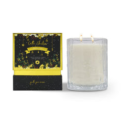 Celtic Candle Double Wick Christmas Gold