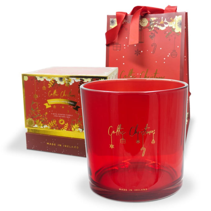 Celtic Candle 4 Wick Cinnamon Candle Incl Bag - Image 4