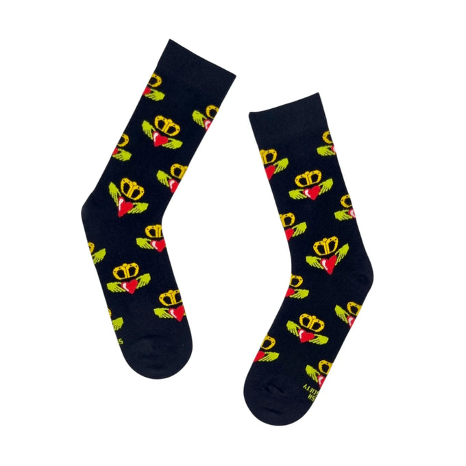 Galway Claddagh Ring Socks Black 3-7 Irish Humour Socks - Image 3