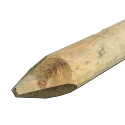 Peeled Green Post 5.5' Medium Round Stake 3"- 4"