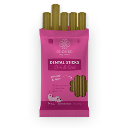 Clover Dental Skin & Coat Medium Dog 5PK 20G