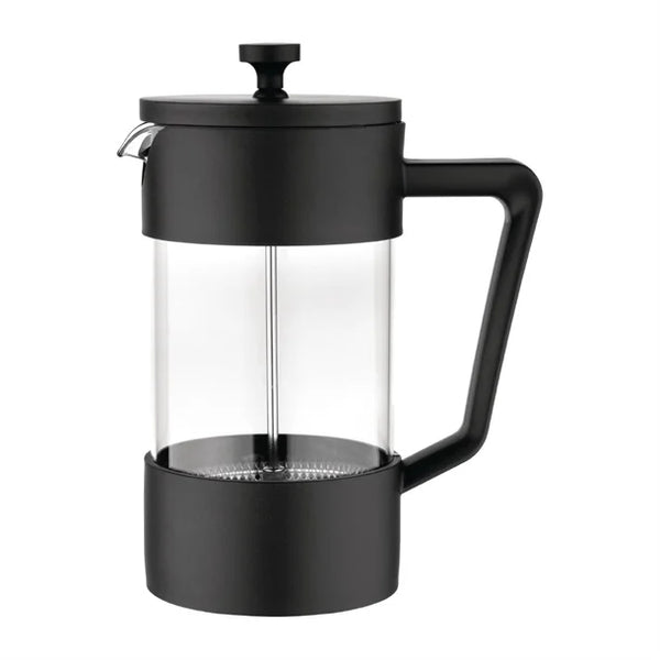 6 Cup Matt Black Plastic Cafetiere, 1L Capacity, Polypropylene & Glass, 215x100mm – Keans Claremorris