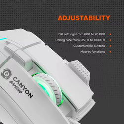 Canyon Gaming Mouse Fortnax GM-636 White