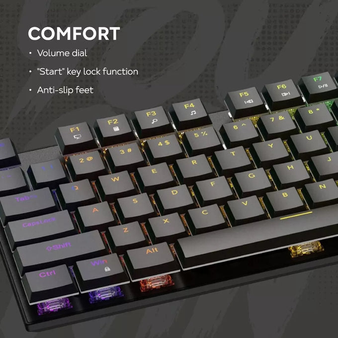 Canyon Cometstrike GK-55 gaming keyboard with RGB backlight, mechanical keys – available at Keans Claremorris.