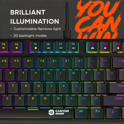 Canyon Gaming Keyboard Cometstrike TKL GK-50