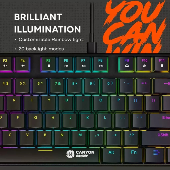 Canyon Gaming Keyboard Cometstrike TKL GK-50 - Image 3