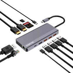 Canyon 13 Port USB-C HUB DS-16 with multiple USB and HDMI ports, available at Keans Claremorris store.
