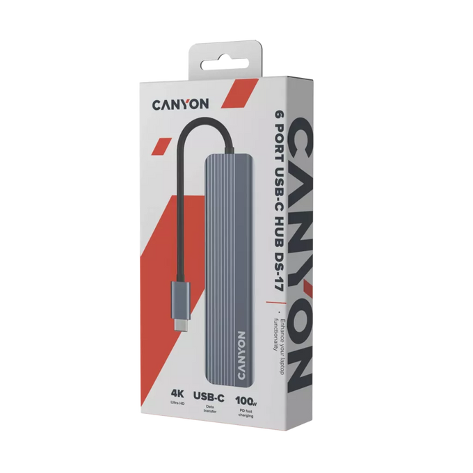 Canyon 6 Ports USB-C HUB DS-17 - Image 4