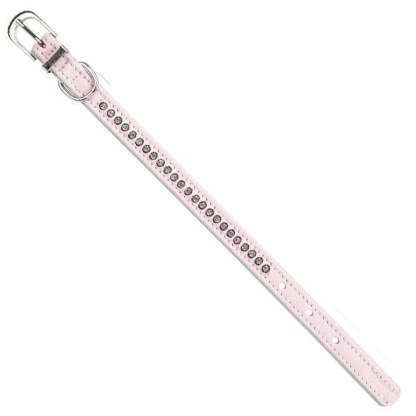 Pink Active Comfort Collar with Rhinestones, Size S-M | Stylish Pet Accessory from Keans Claremorris