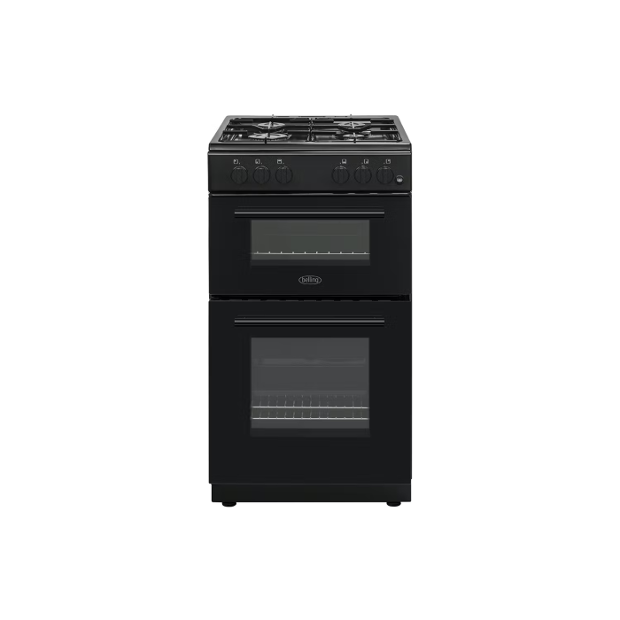 Belling BFSG61TCBKLPG 60cm black double oven LPG gas cooker with twin cavity and separate grill – Keans Claremorris