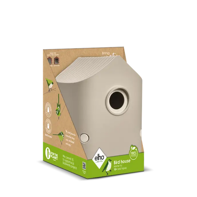 Cosy Bird House 18cm Mushroom Beige - Image 4