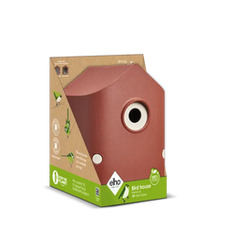Cosy Bird House 18cm Tuscan Red