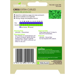 Herb Cress Extra Curled (Organic) - KeansClaremorris
