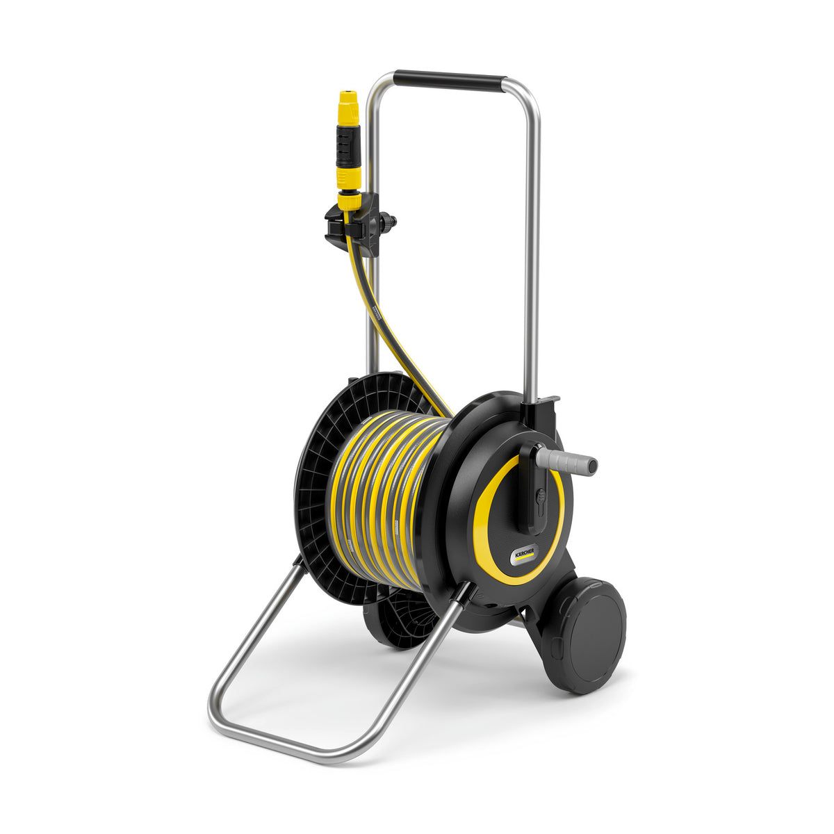 Kärcher Hose Trolley 3.20 Set with 20m PrimoFlex hose, telescopic handle, nozzle holder – available at Kean’s Claremorris. –