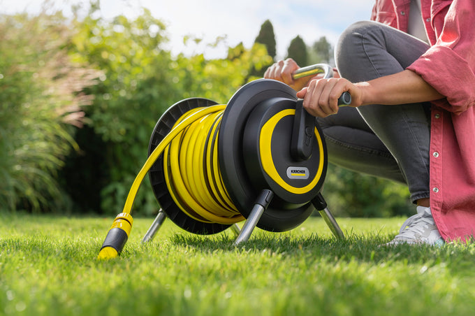 Karcher Hose Reel 3.20 Set 2.645-372.0 durable garden hose reel, easy winding – available at Keans Claremorris