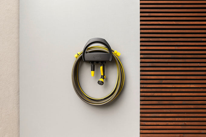 Karcher Hose Hanger 2.645-375.0 durable wall mount for garden hoses, available at Keans Claremorris.