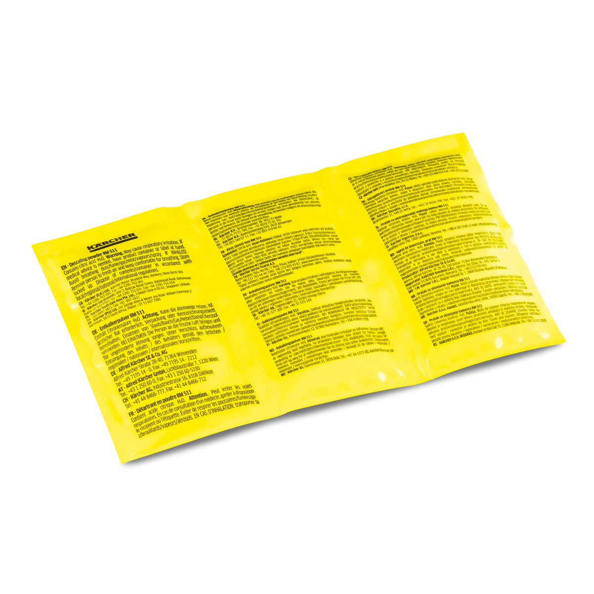 Karcher Descaling Powder RM 511, 6 x 17g packs, effective cleaning, available at Keans Claremorris store.