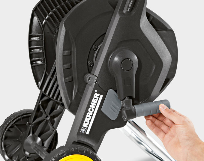 Karcher Hose Trolley Kit with 20m Hose HT 4520 for easy garden watering – available at Keans Claremorris