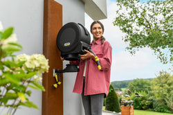 Karcher HBX 4.15 hose box 2.645-377.0 durable garden hose storage, available at Keans Claremorris