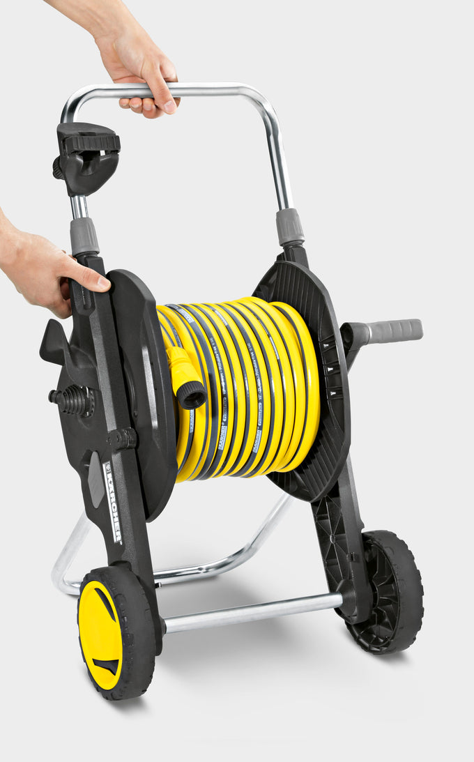 Karcher Hose Trolley Kit with 20m Hose HT 4520 for easy garden watering – available at Keans Claremorris