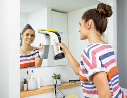 Karcher WV6 Plus Window Vac White cordless cleaner for streak-free windows, available at Keans Claremorris.