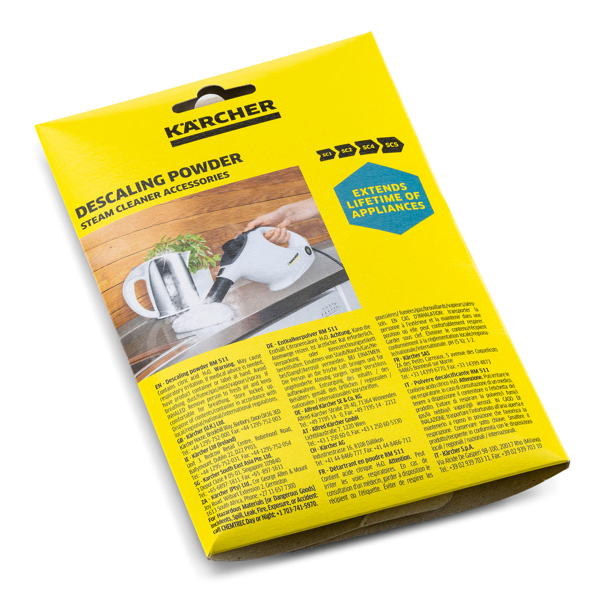 Karcher Descaling Powder RM 511, 6x17g packs, for steam cleaners and coffee machines – Keans Claremorris store