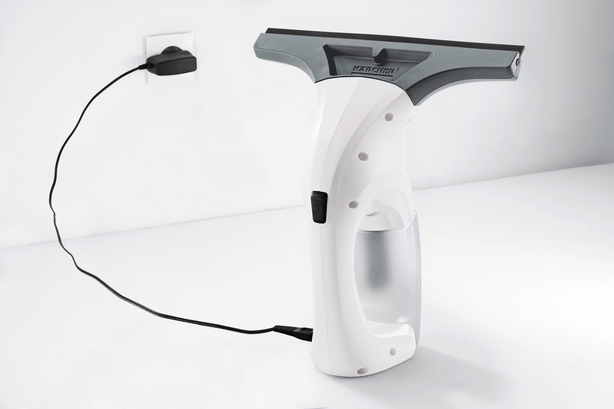 Karcher WV1 Window Vac White cordless cleaner for streak-free windows, available at Keans Claremorris.