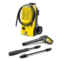 Karcher K5 Classic Pressure Washer with 145 bar, 500 l/h flow, telescopic handle, hose storage – available at Kean’s