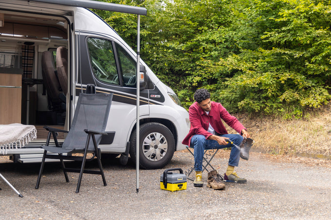 Karcher Portable Mobile Cleaner OC 3 compact pressure washer for easy cleaning – available at Keans Claremorris