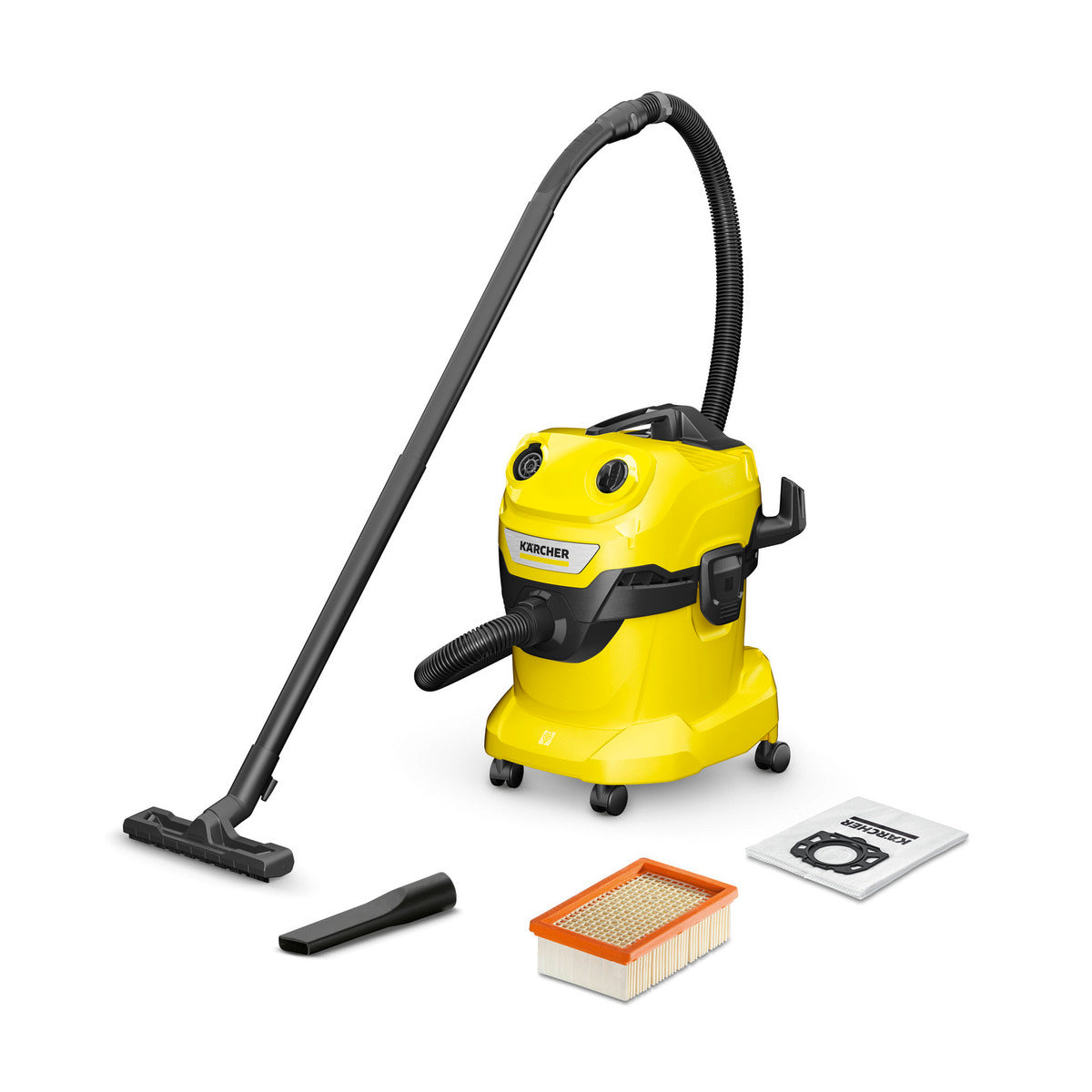 Karcher WD4 Wet & Dry Vacuum Cleaner, 1000W, 20L container, blower function, no filter change, available at Kean’s