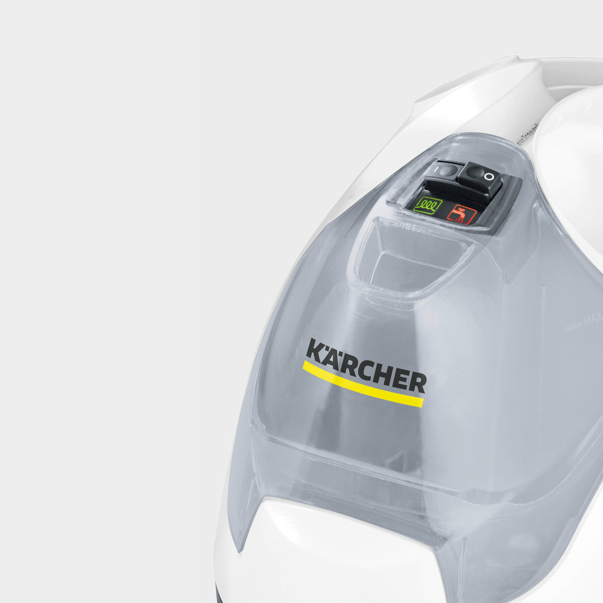 Karcher SC4 EasyFix White steam cleaner with easy floor cleaning, available at Keans Claremorris